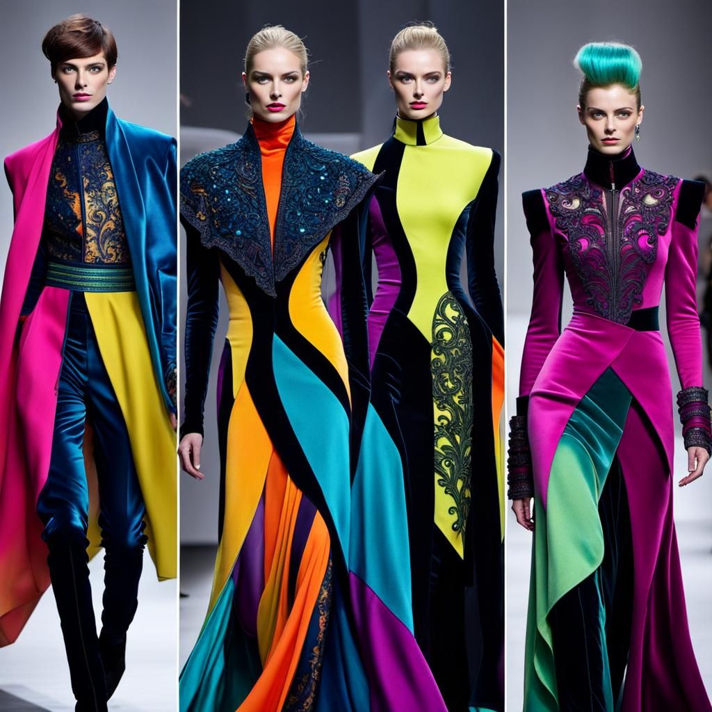 Futuristic Costumes in Silk and Velvet