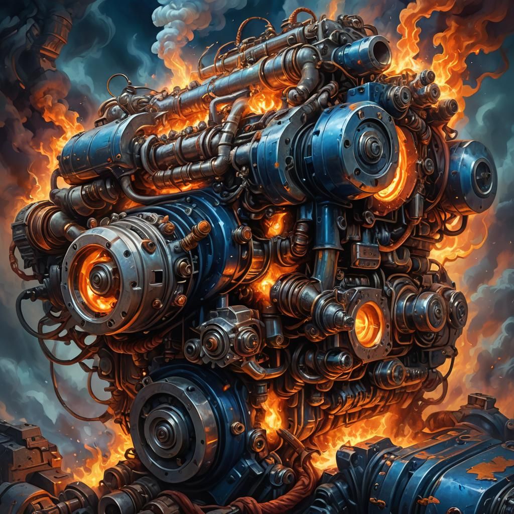 Orc Engine Block with Ethereal Plug Wires