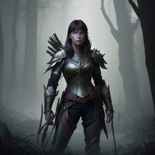 Xena the Forest Warrior: Dark Fantasy Masterpiece