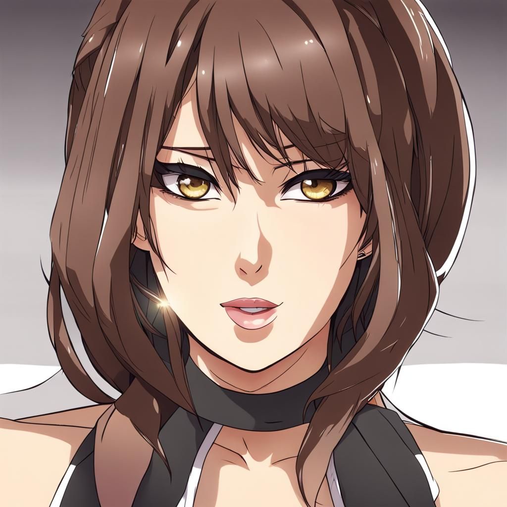 Ashley Graham Anime Key Visual Portrait