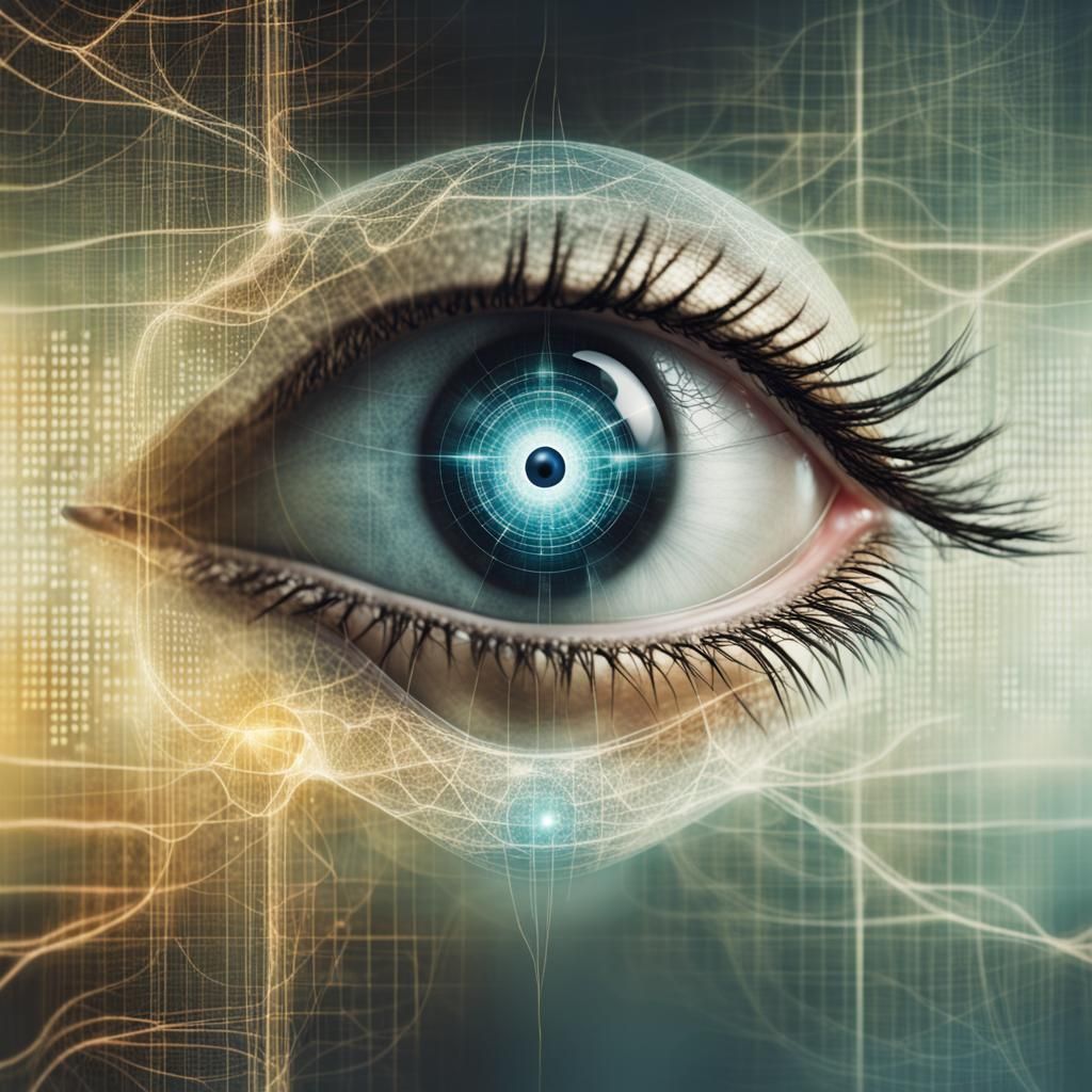 Surreal Eye Reveals Matrix World: Medical Illustration