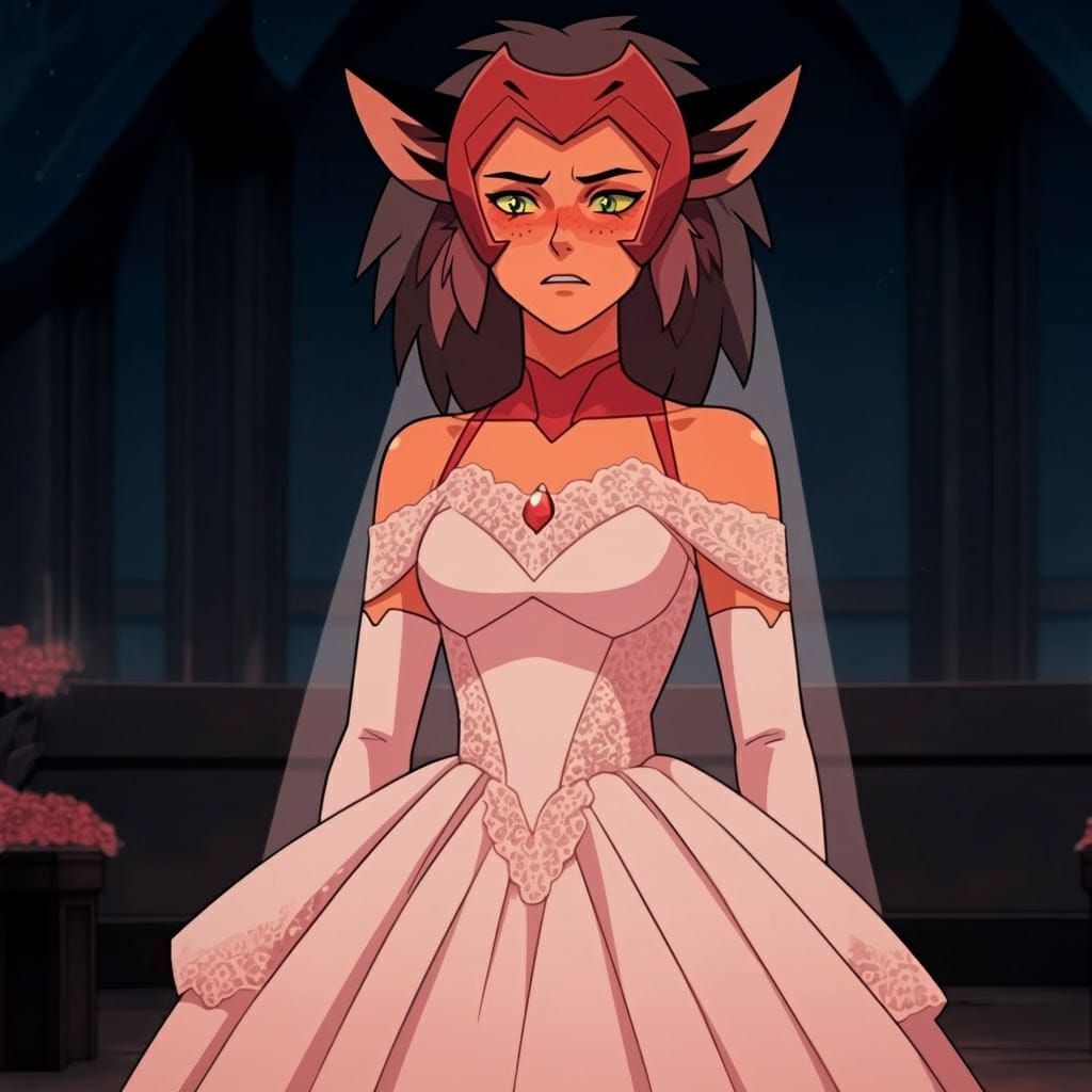 Catra Blushes in Vibrant Wedding Attire