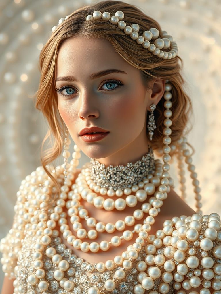 Pearls of Opulence in Moonlit Splendor