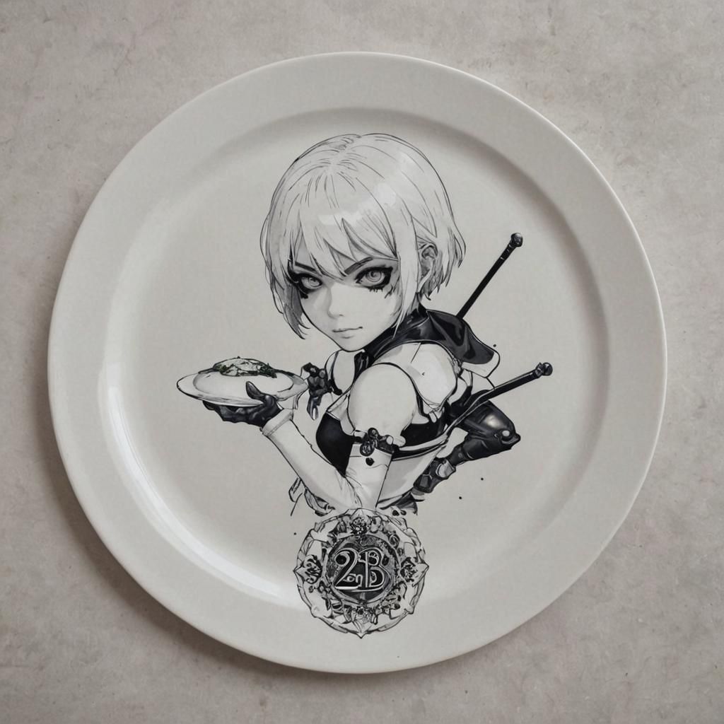 Tattoo Art: 2B on a Plate