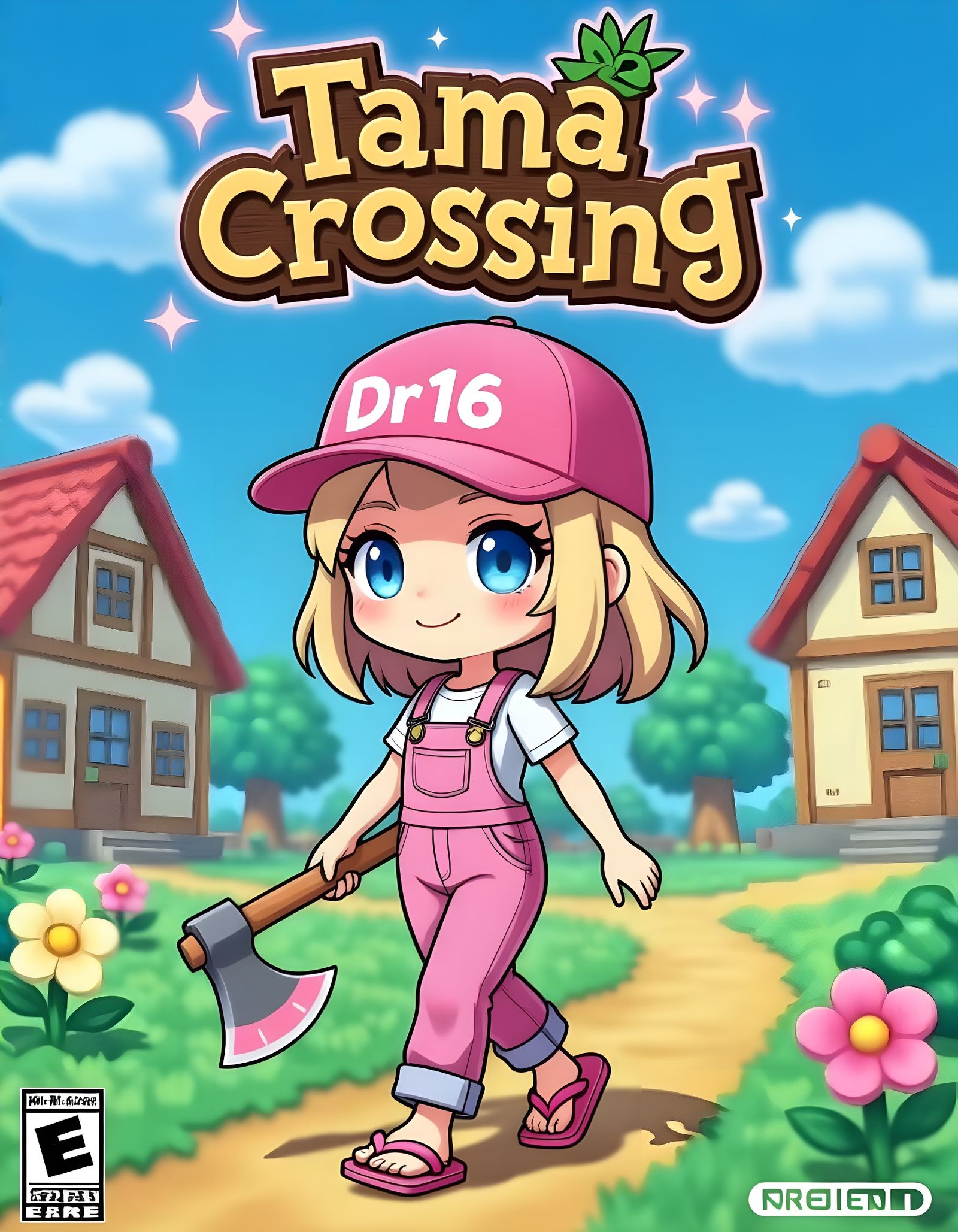Chibi Girl in Animal Crossing Style Game Cover