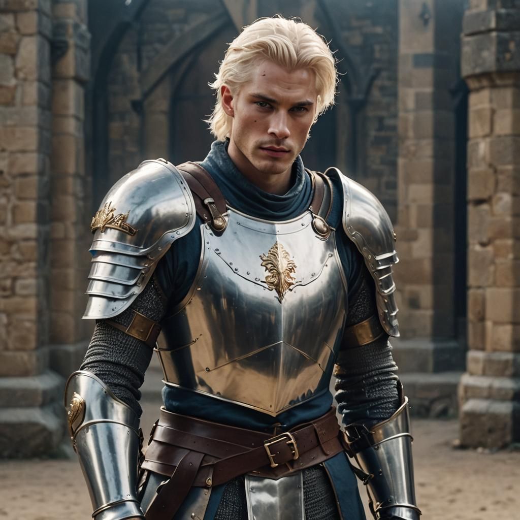 Handsome Knight in Shining Armor, Cinematic Film Still