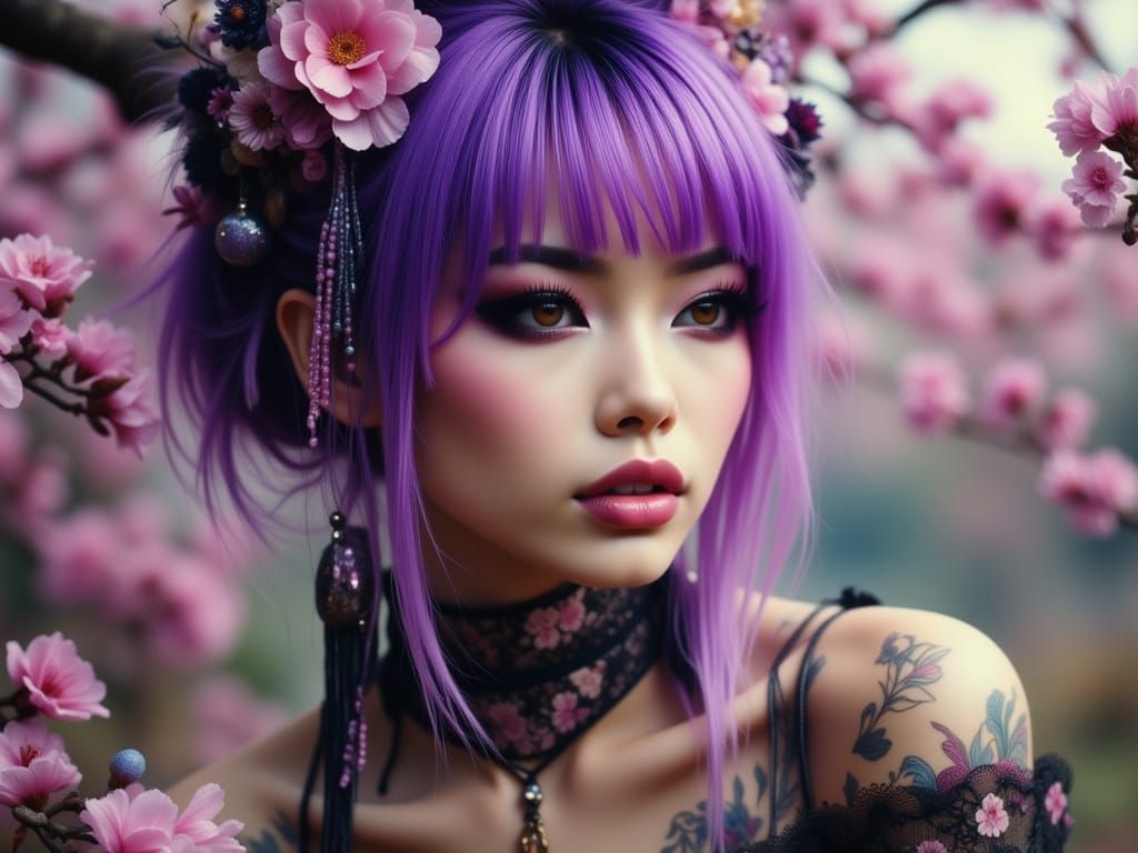 Fading Woman in Dreamlike Digital Art Style