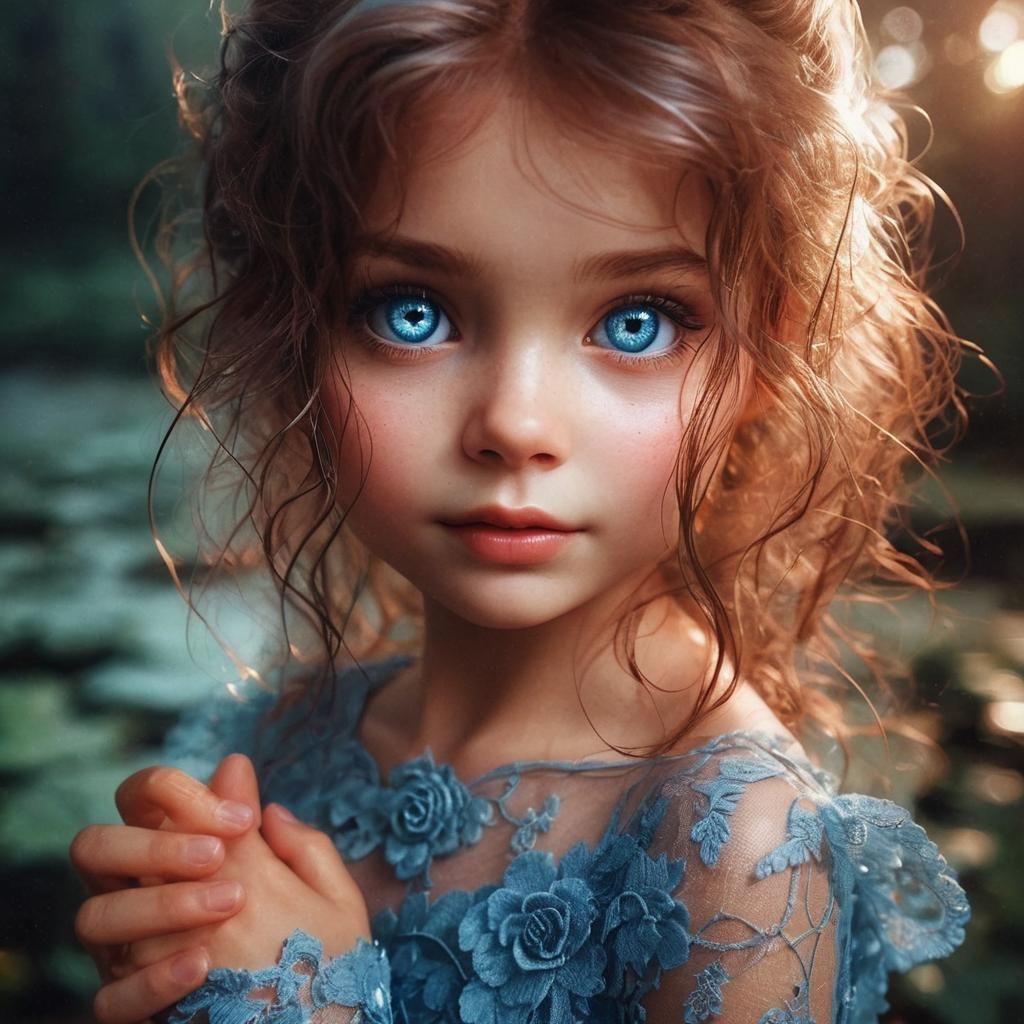 Fairy Blue Lace Dress Image