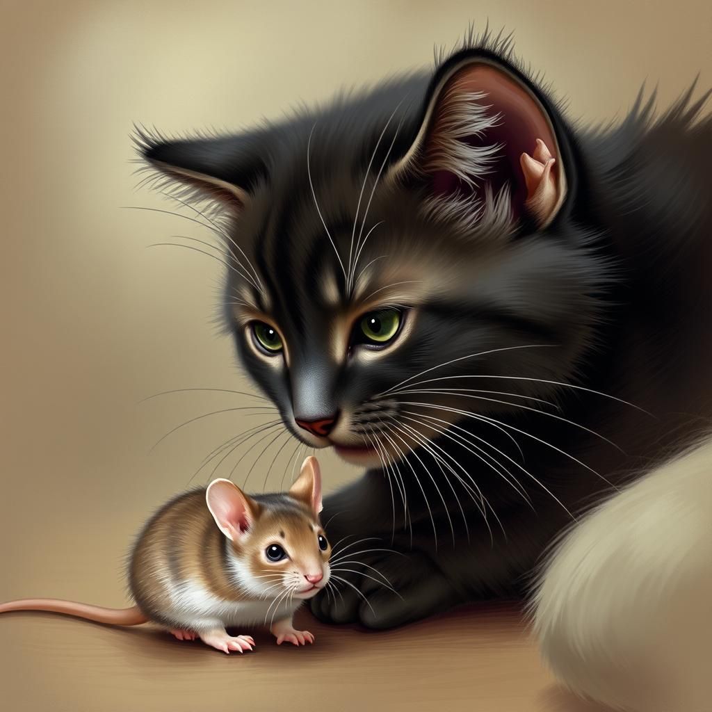 Kitty Loves Mice: An AI Interpretation