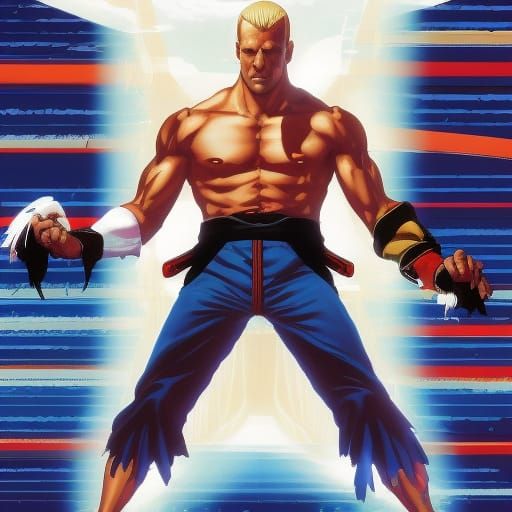 Jason Statham as Geese Howard Comic Art