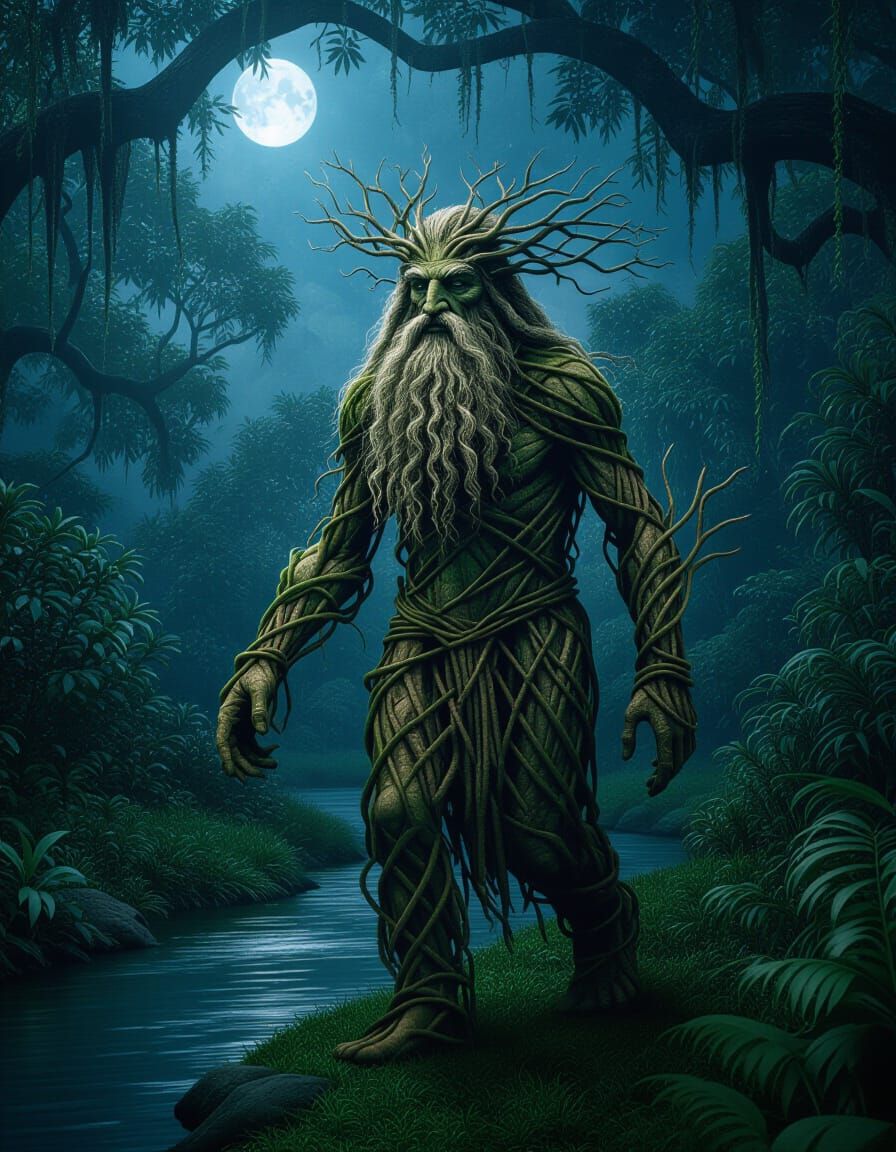 Treebeard in Jungle at Midnight