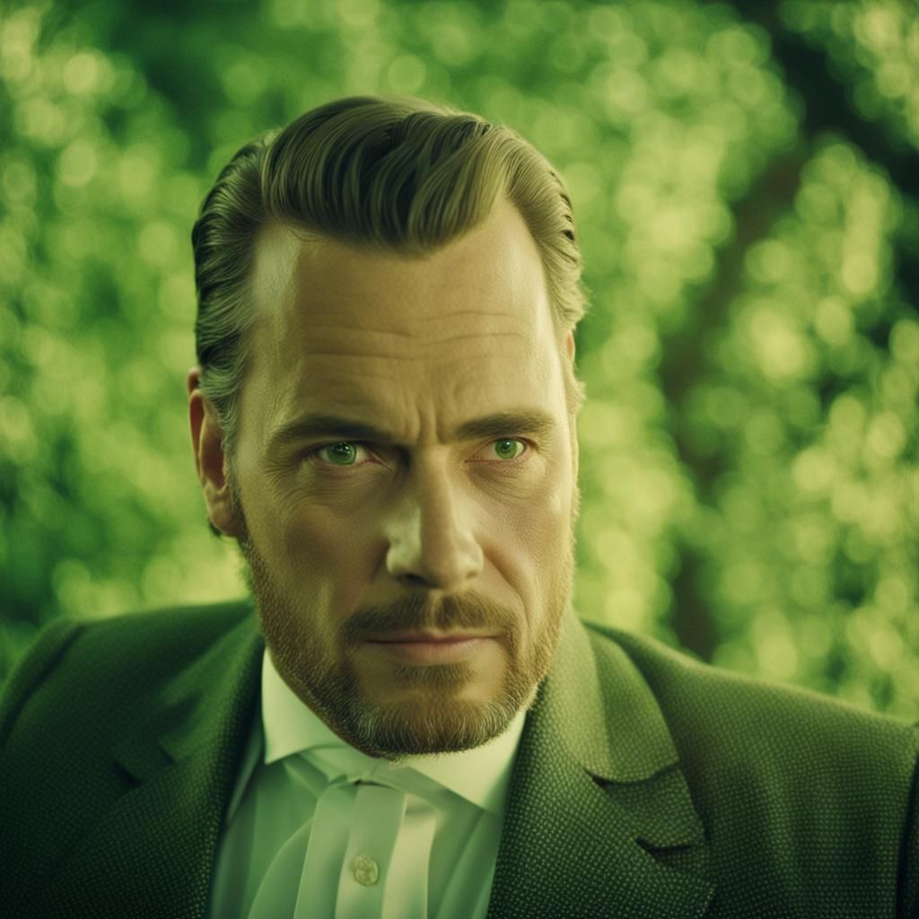 Elegant Man in Classic Hollywood Portrait Style