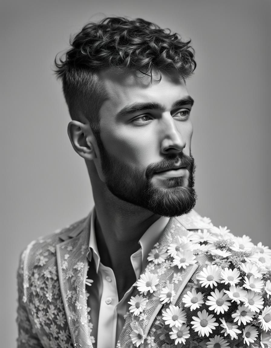 Daisy Suit: Edible Haute Couture Portrait