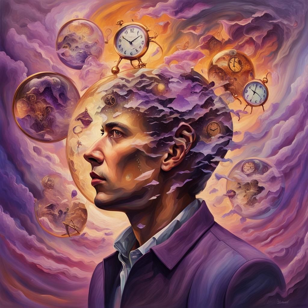 Surreal Dreamscape with Overlapping Identities in Triadic Co...