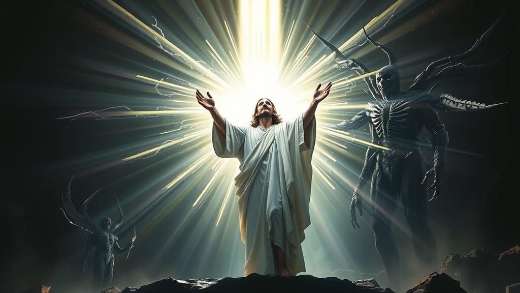 Jesus Christ's Divine Radiance Overcomes the Antichrist