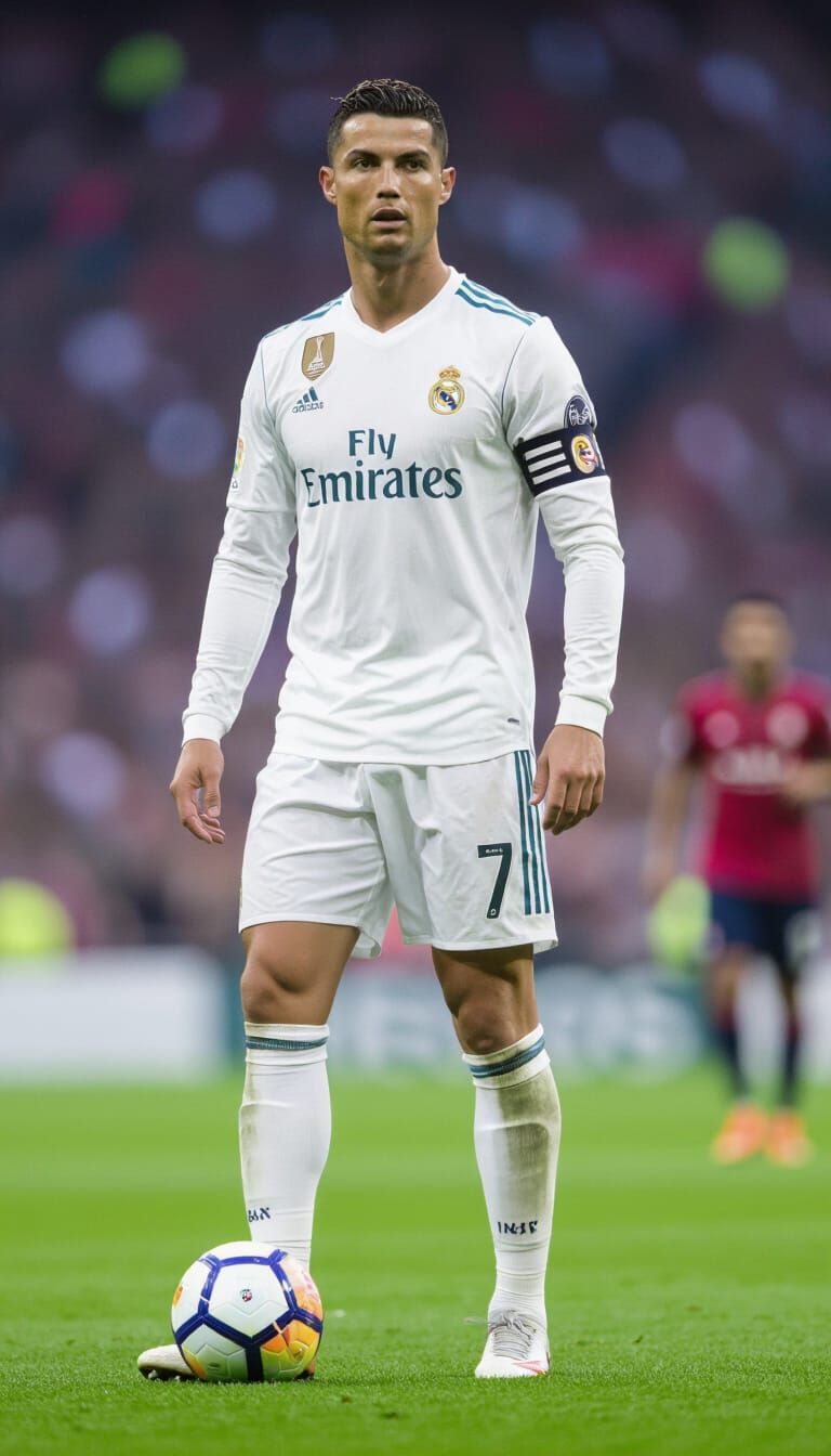 Realistic 3D Render of Cristiano Ronaldo