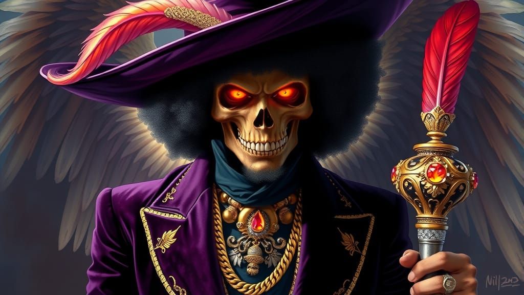 Death Daddy in Velvet and Gold