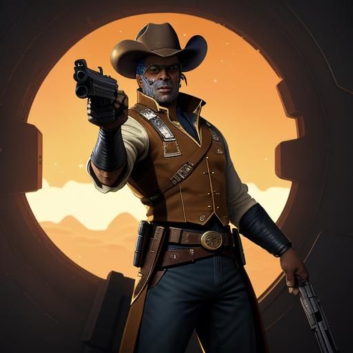 Bold Space Sheriff Django Bravestarr Embodies Western Sci-Fi...