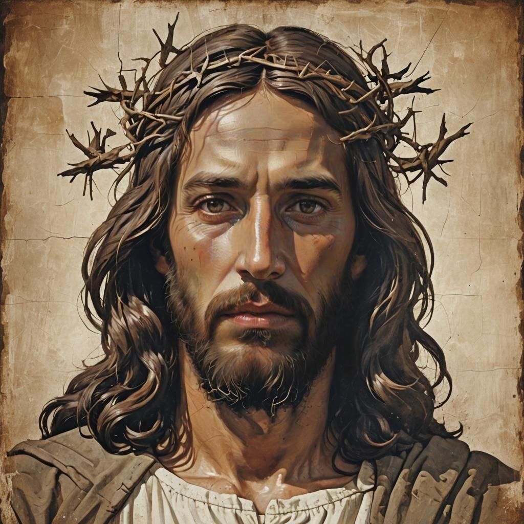 Iconic Depiction of Jesus Christ