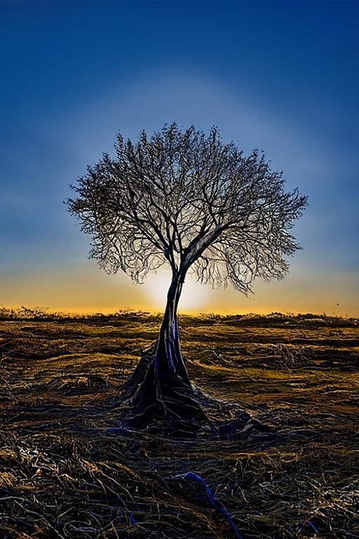 Magical Doorway in Bioluminescent Fantasy Tavern