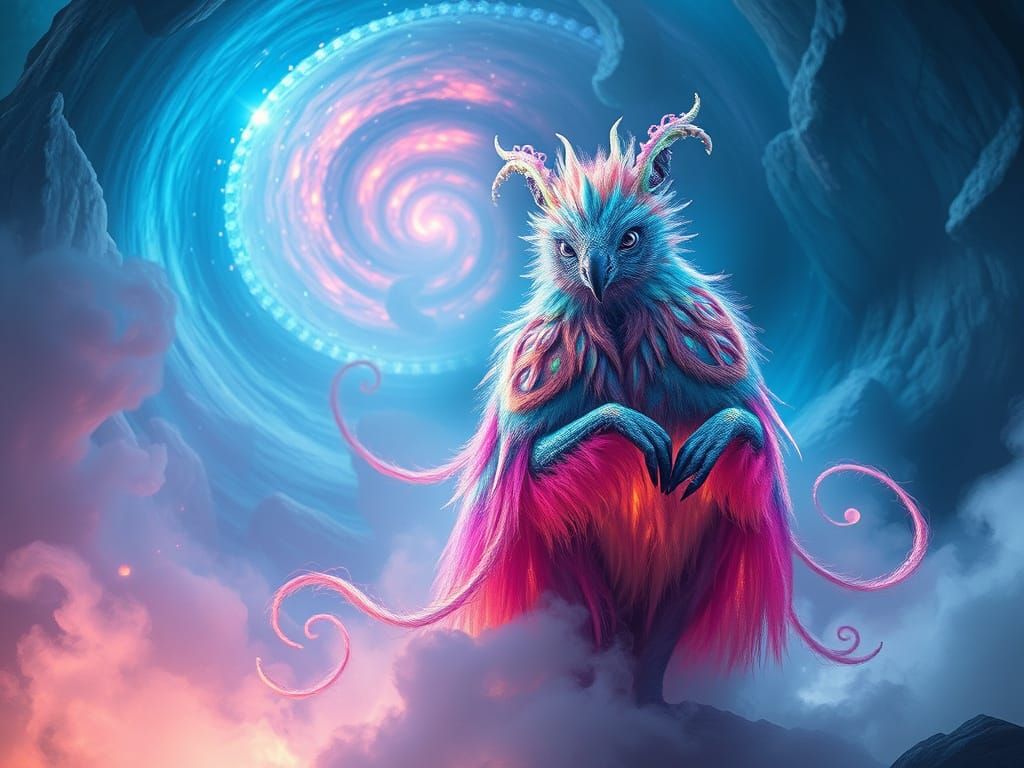 3D digital art. Cute demiguise, from movie Fantastic beasts