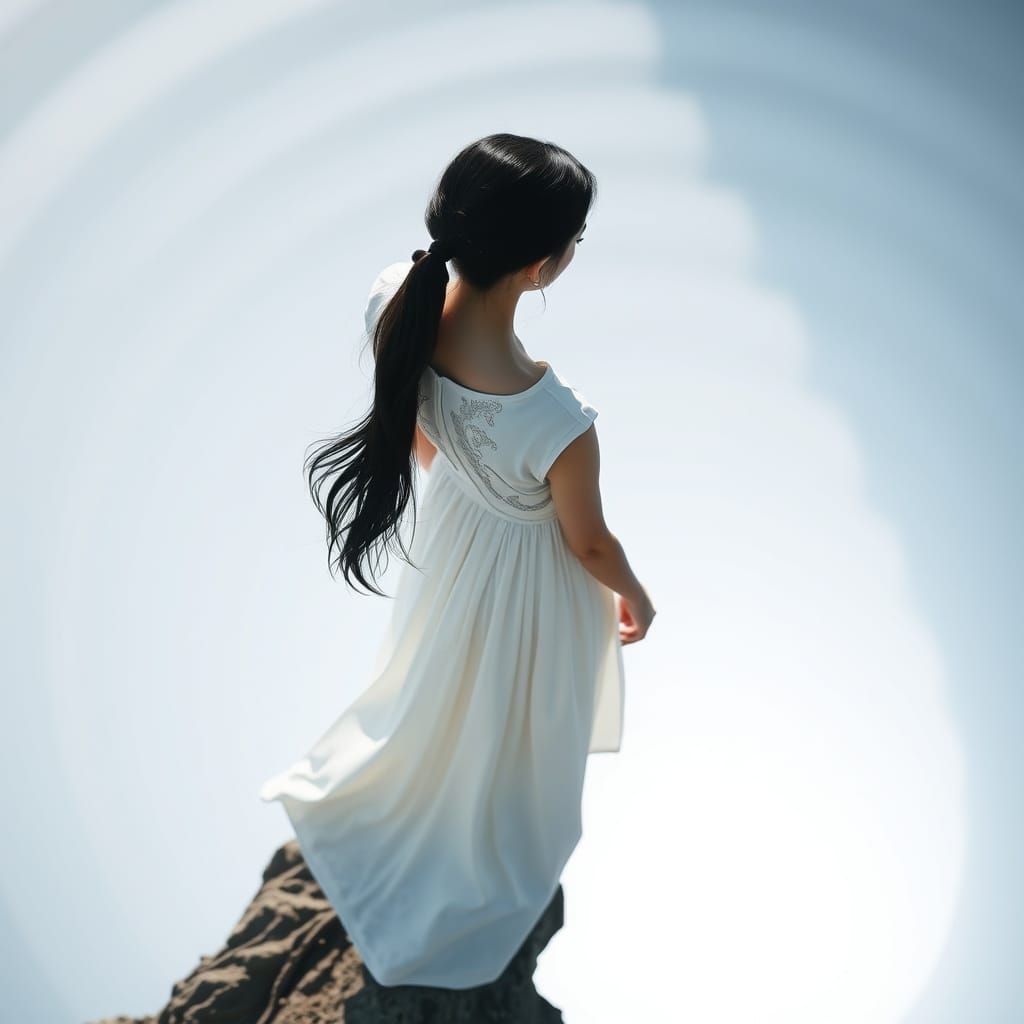 Ethereal Lady on Cosmic Edge