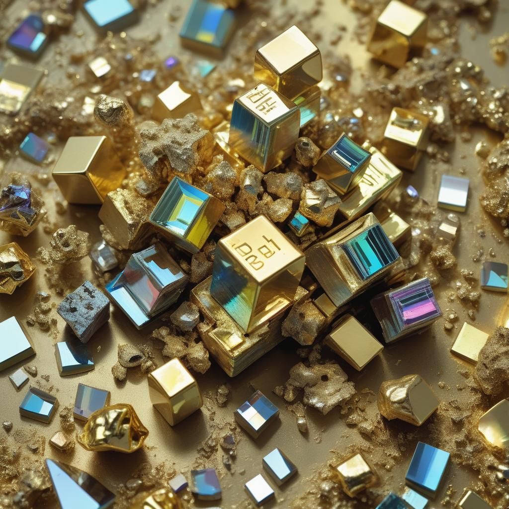 Surreal Macro Still Life with Metallic Elements