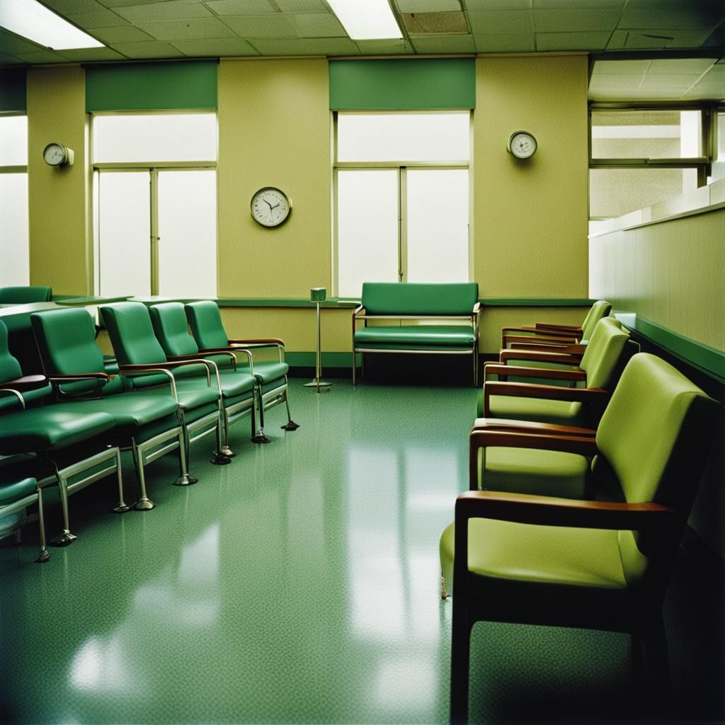 Hospital Waiting Room in Dye Transfer Color