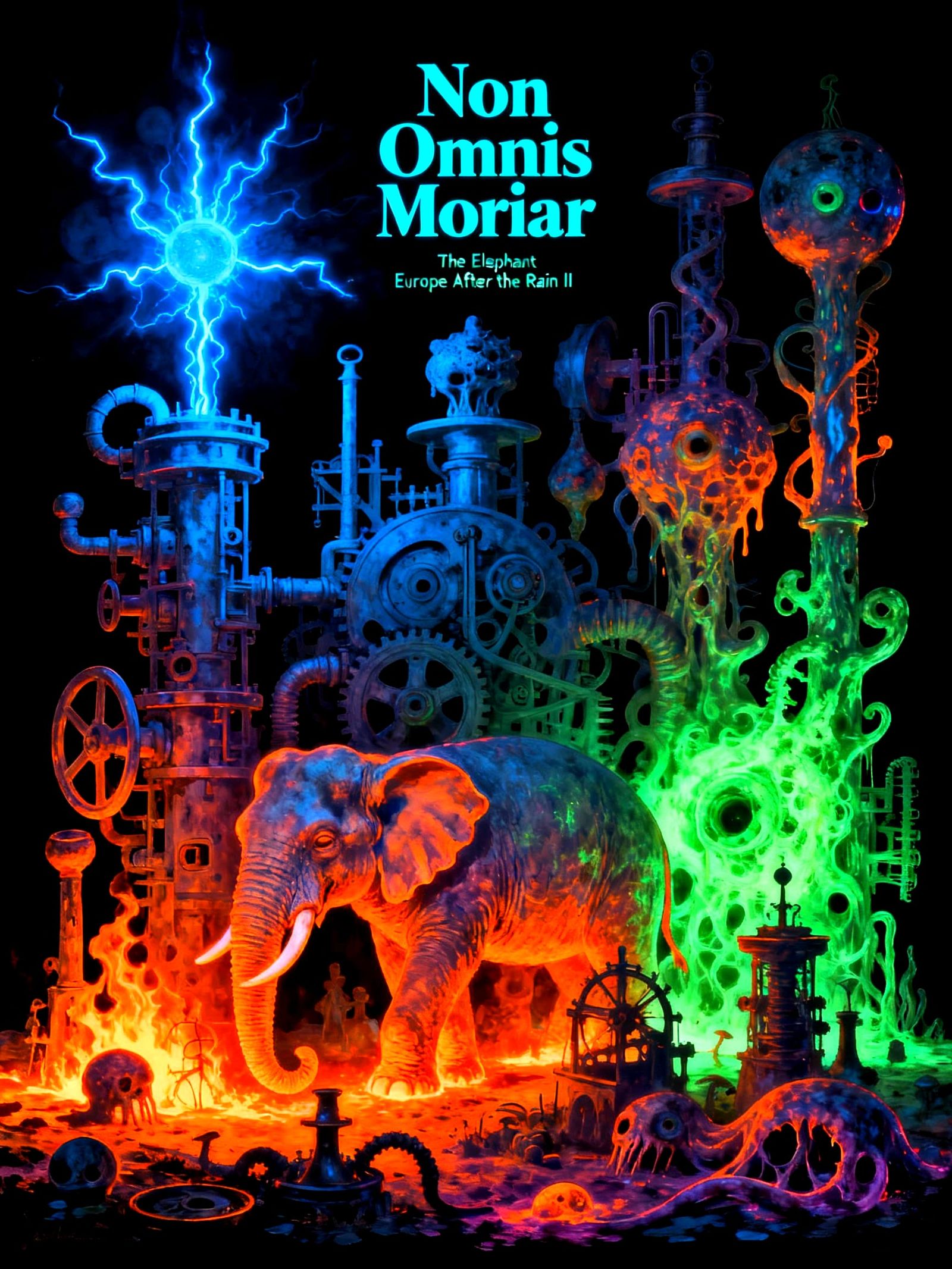 Surreal Thermal Neon Portrait