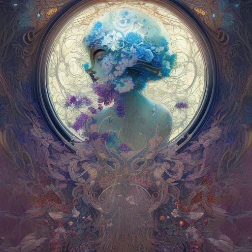 Secret Floral Garden in Glass Bubble