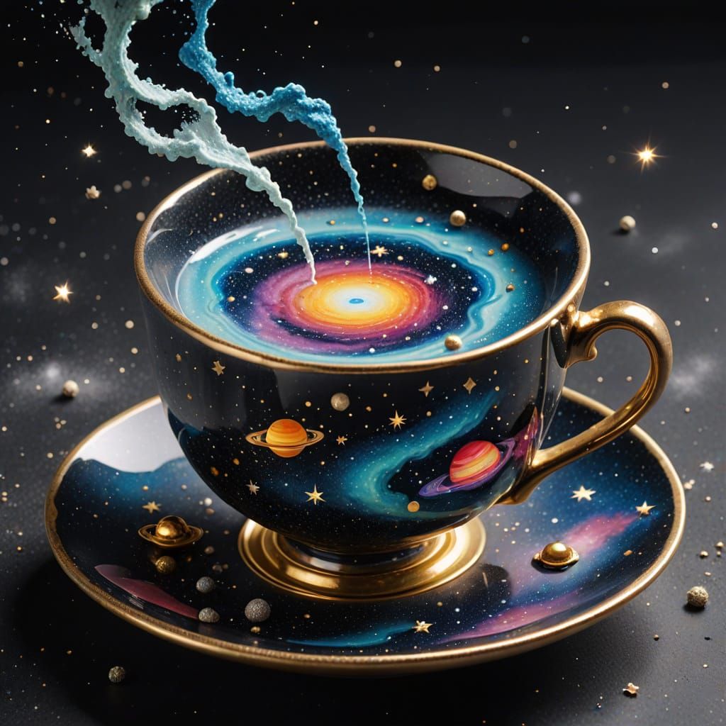 Cosmic Teacup Overflowing with Galaxy and Stars