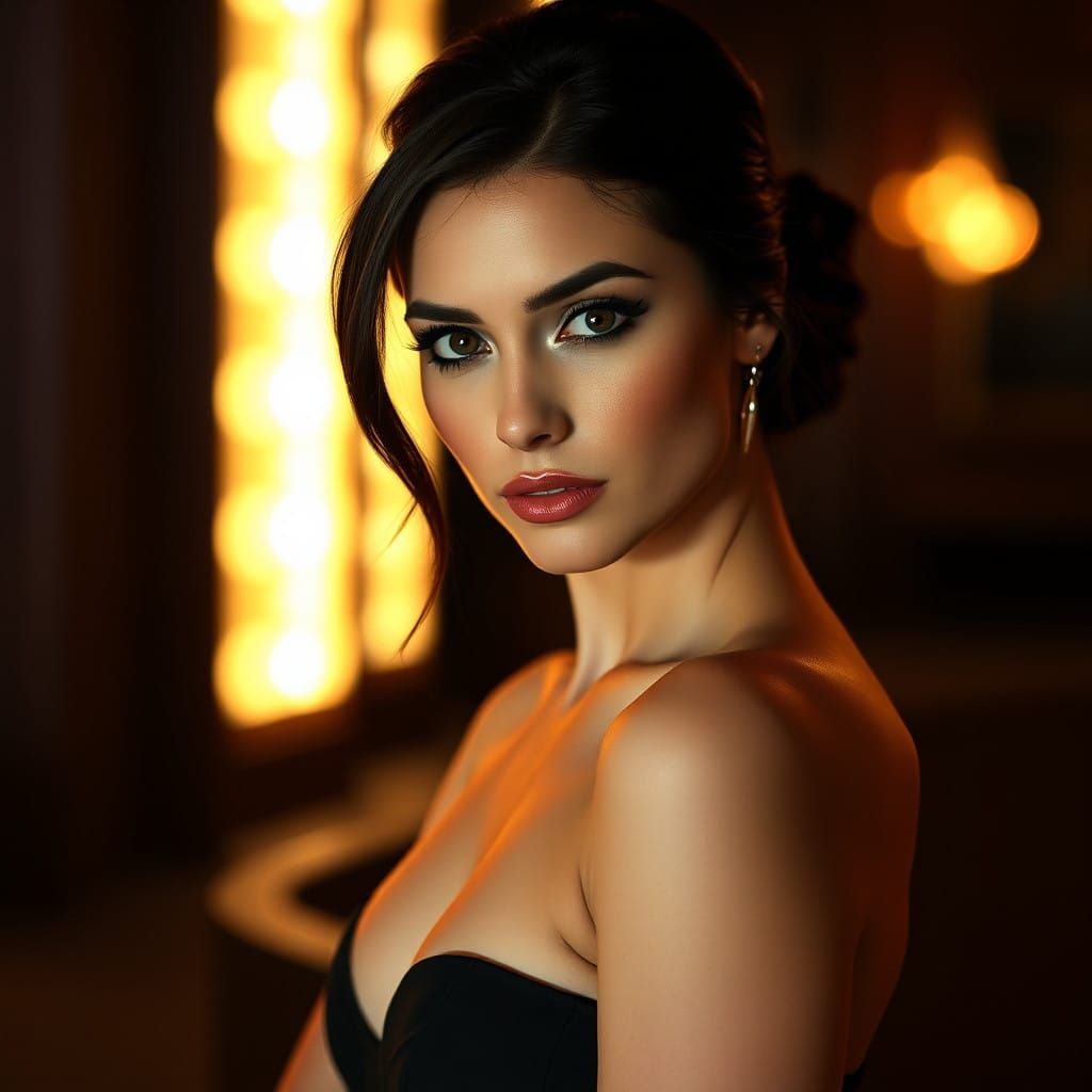 Breathtaking Bond Girl in Cinematic Style