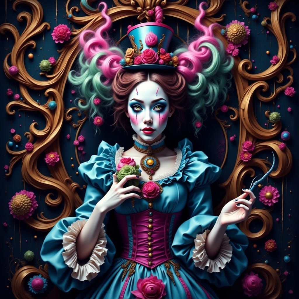 Dark Alice in Wonderland Digital Art