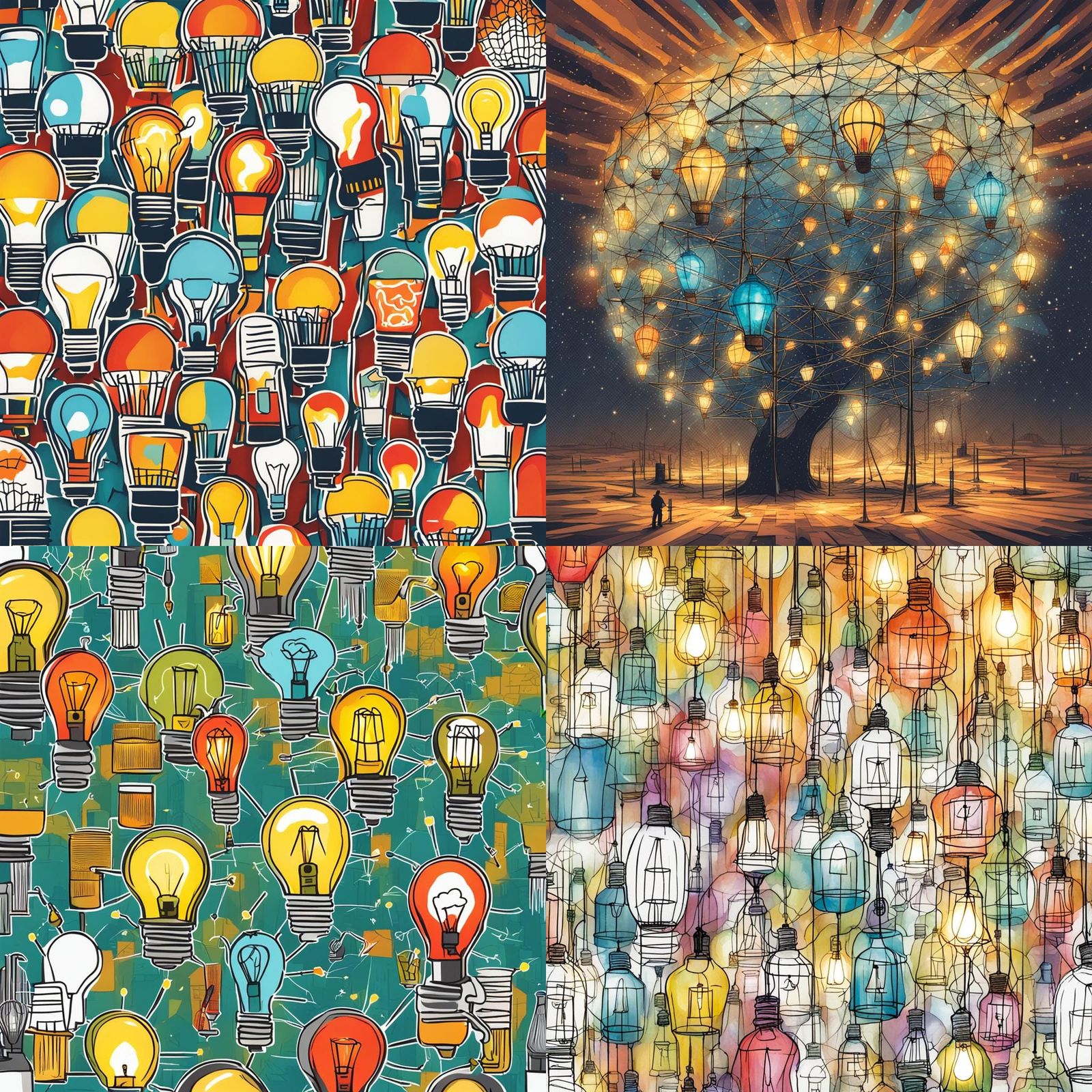 Illuminated Idea Network Sparks Creativity