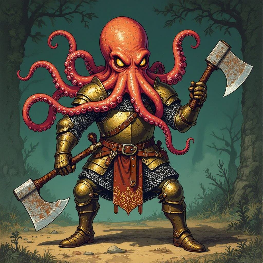 Ethereal Guardian of the Deep in Chain Mail Armor