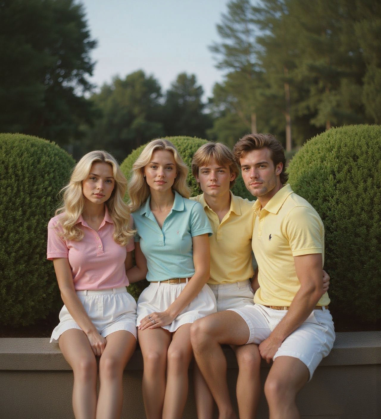 Retro 1980s Tennis Club Fashion Editorial