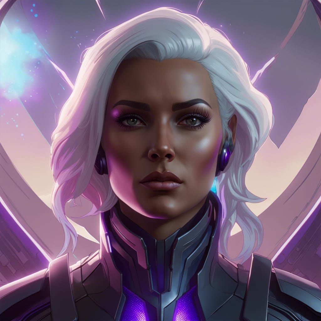 XCOM Psionic Soldier Portrait in Hyperdetailed Style