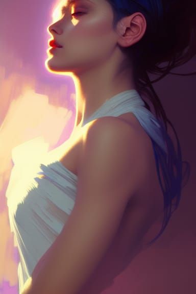 Hyperdetailed Portrait of a Girl in Dynamic Lighting