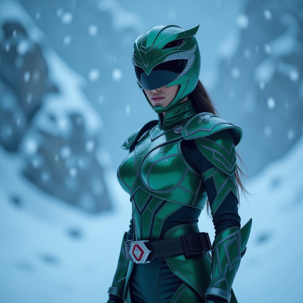 Arctic Green Ranger in Snowstorm