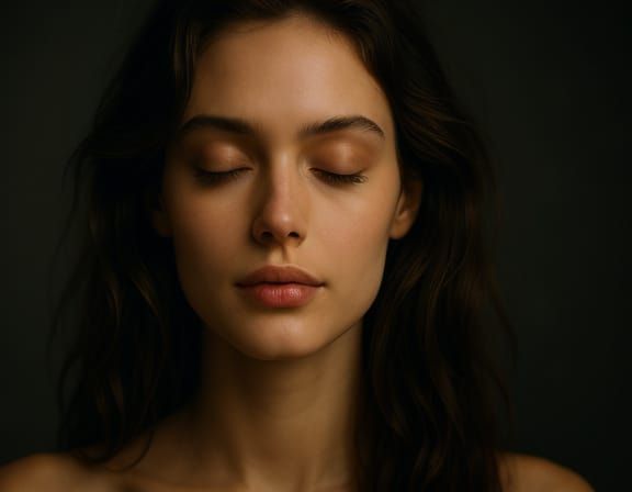 Hyper-Realistic Portrait of a Young Woman