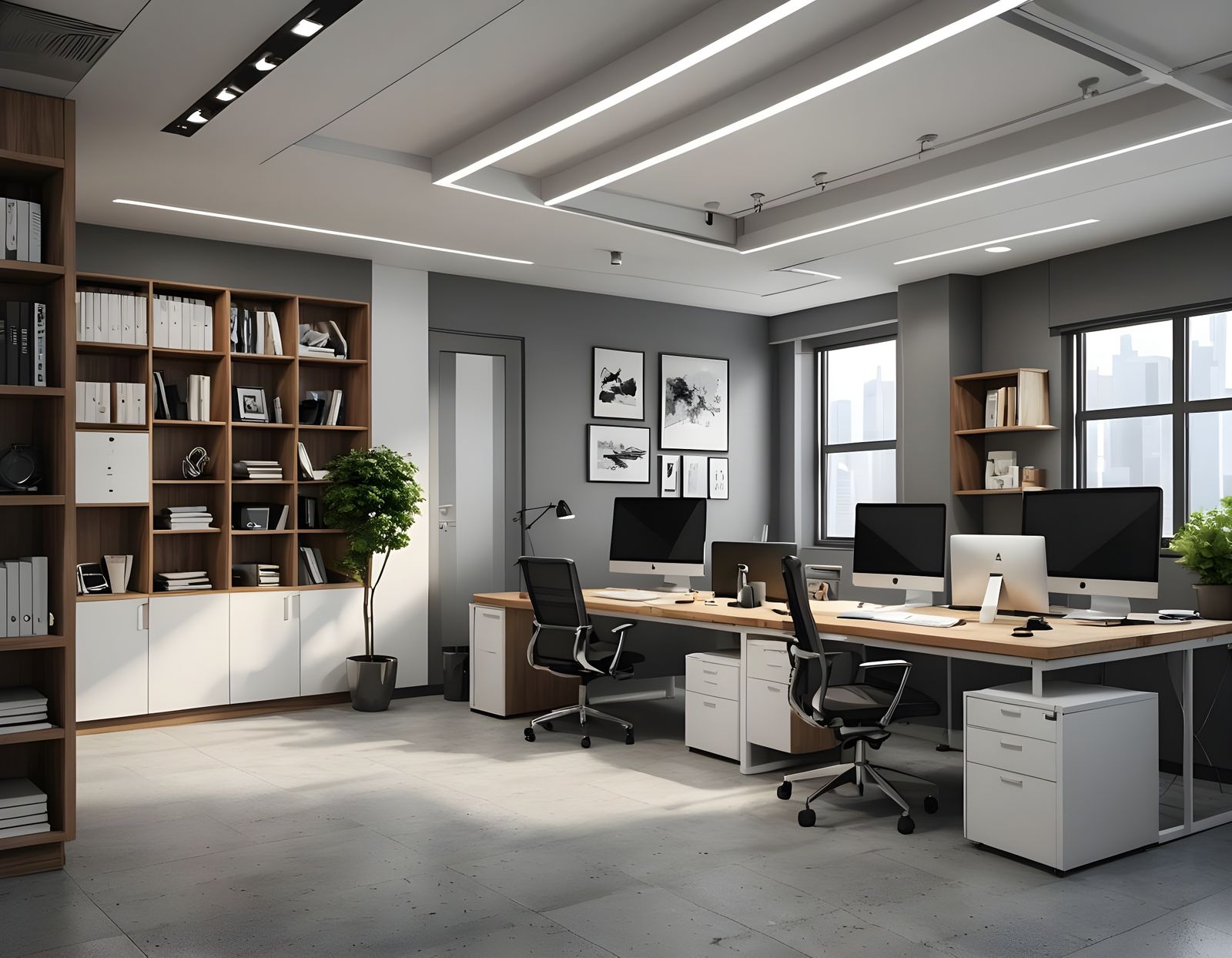 Modern Corporate Office in 3D