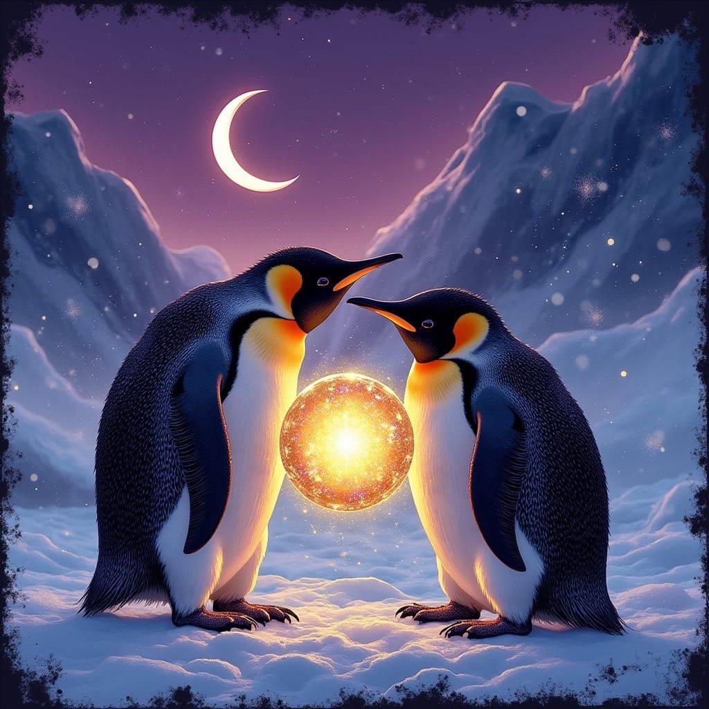 Magical Arctic Moment in Hyper-Realistic Digital Art