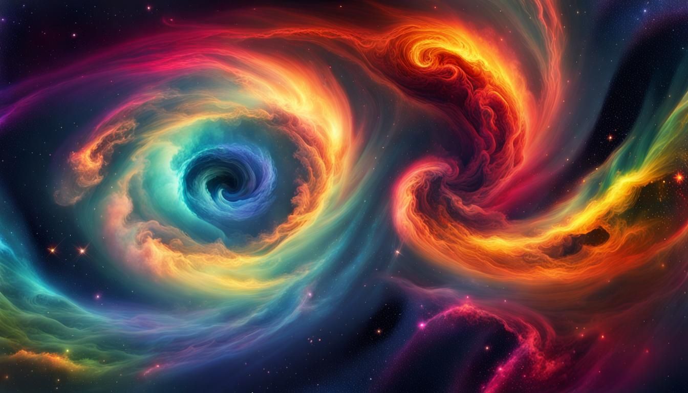 Magnificent Cosmic Clash: Galaxies and Nebulae in 4K