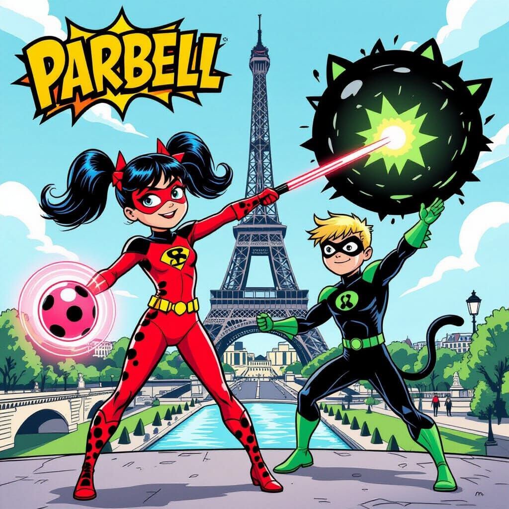 Parisian Superheroes Generate Energy, Comic Book Style