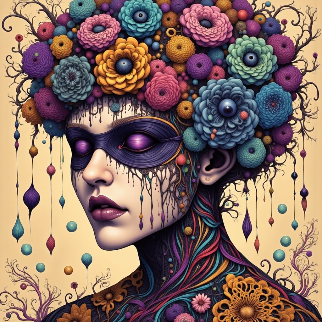 Mindscape in Dark Psychedelic Realism