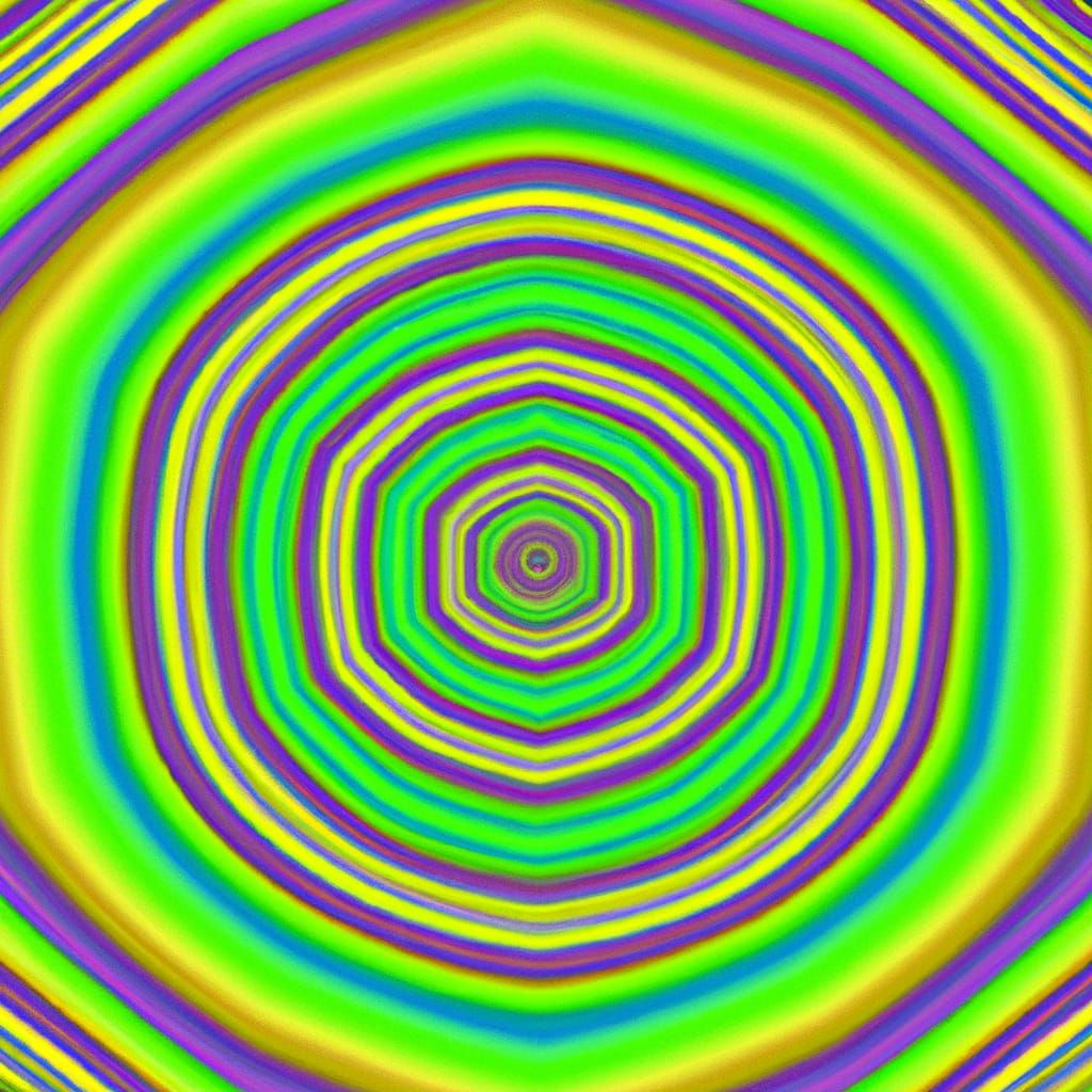Psychedelic Hypnotic Visual Illusion Art