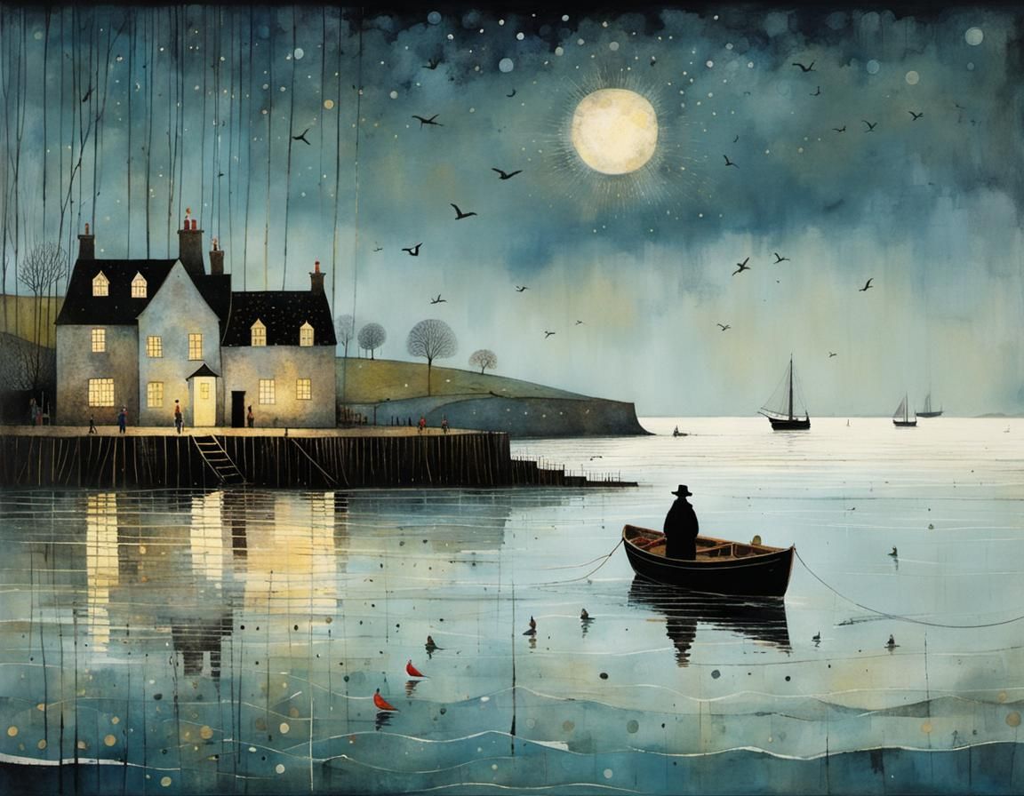 Magical Whimsical Sea Illustration