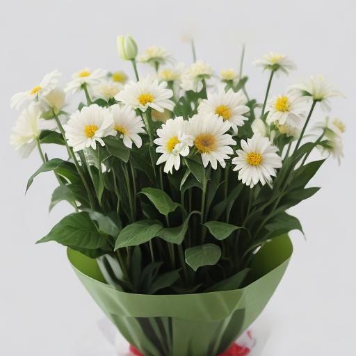 Minimalist AI Flower Image