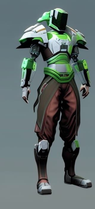 Armored Sci-Fi Warrior in Tactical Armor