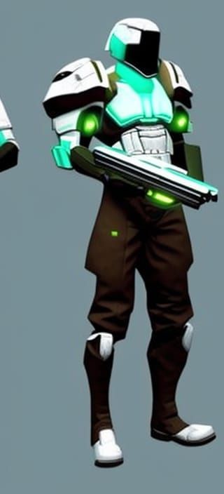 Armored Sci-Fi Warrior in Tactical Armor